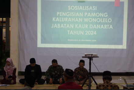 SOSIALISASI PENGISIAN PAMONG KALURAHAN WONOLELO JABATAN KAUR DANARTA